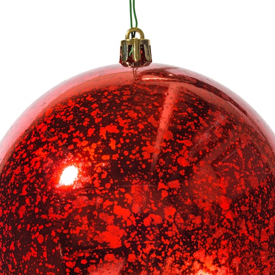 Vickerman 4.75" Red Shiny Mercury Ball Ornaments, 4ct.